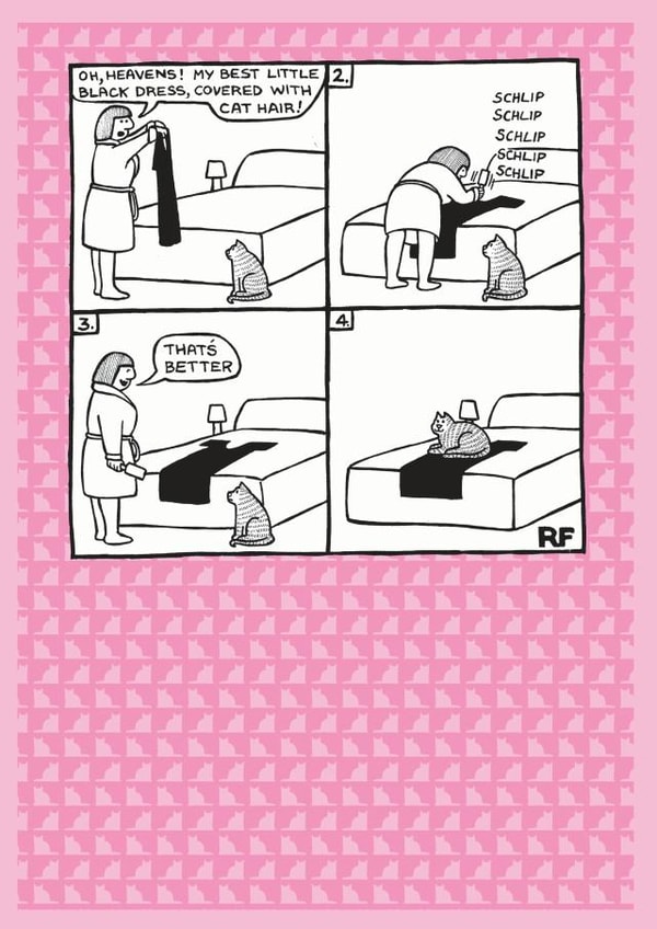 cat Mum Humour Card 1803 created by On The Prowl Cat Cartoons