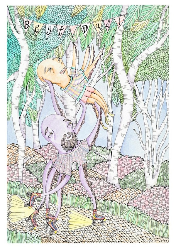 octopus fathersday Father's Day Card 24634 created by Vee Hartley