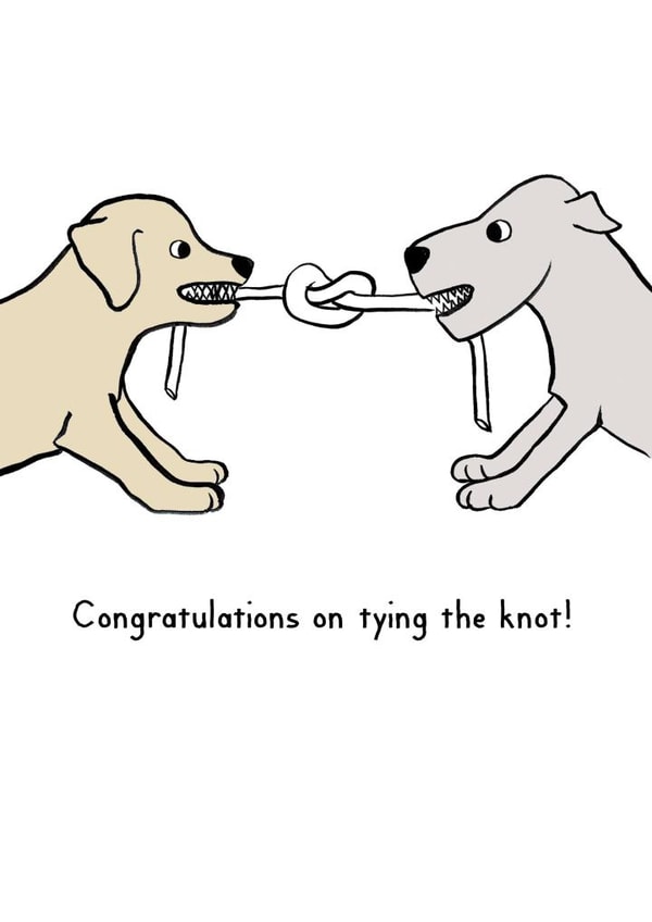 wedding marriage Engagement & Marriage Card 1637 created by Reigning Cats . . . and dogs