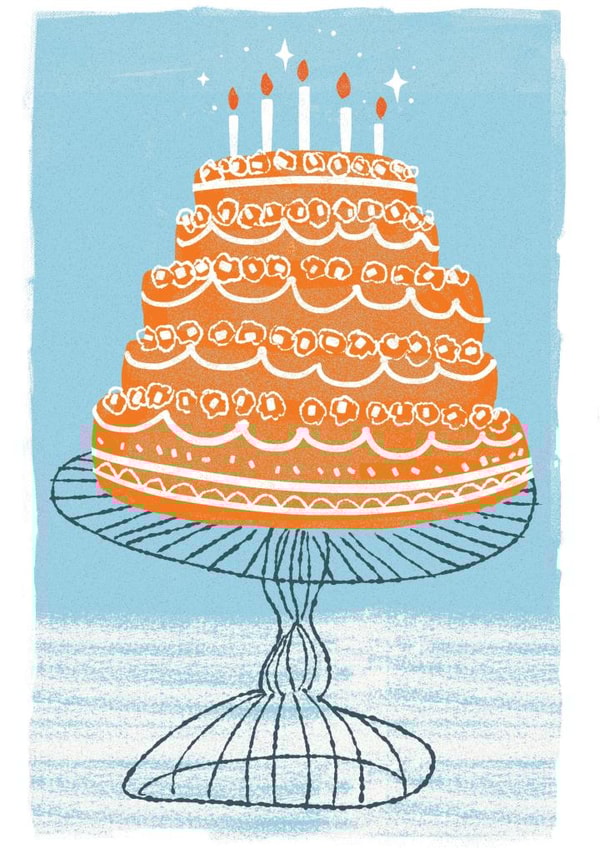 cake illustration Birthday Card 23825 created by Francisco Martins