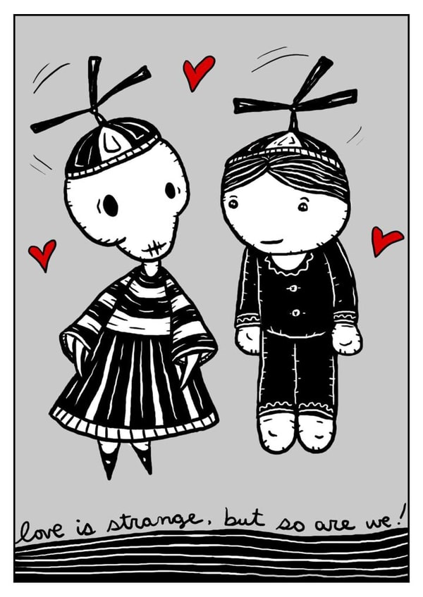 love strange Valentines Day Card 24759 created by Calan Ree