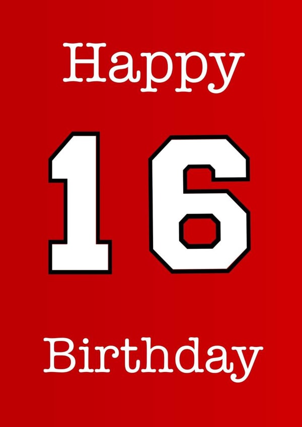 16 Birthday Card 24816 created by Djellza Krasniqi