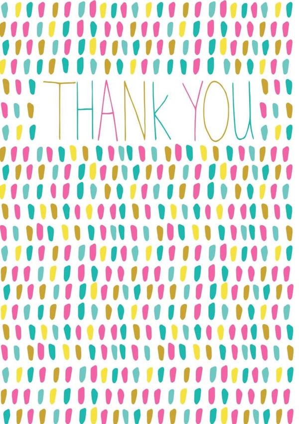 THANKS FEMALE Thank You Card 1670 created by Jessica Hogarth