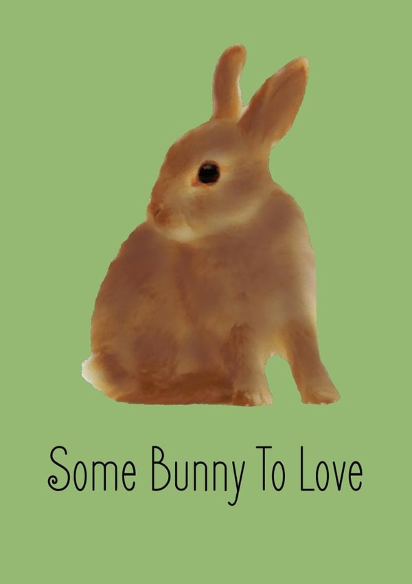 bunny rabbit Anniversary Card 24834 created by Tofu'd Designs