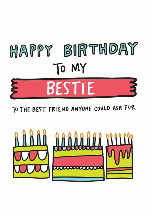 Happy Birthday Bestie Card created by Angela Chick