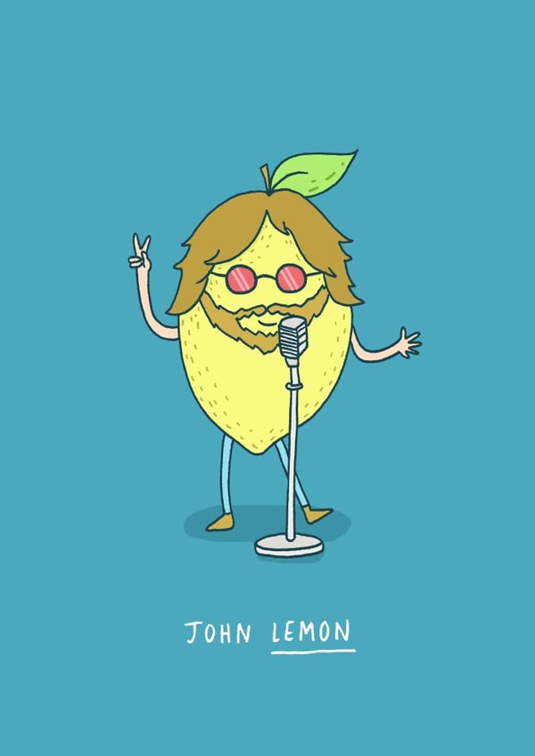 johnlemon pun Humour Card 2117 created by Charly Clements