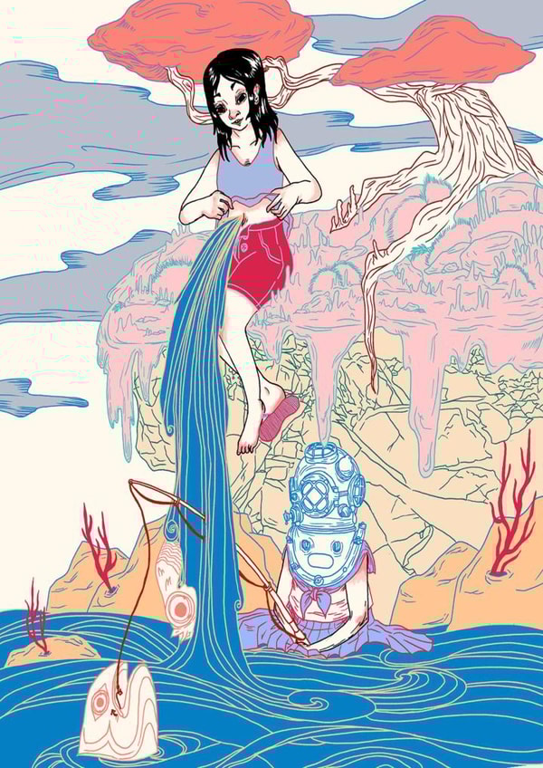 hipster water Card 24691 created by Onimaooni