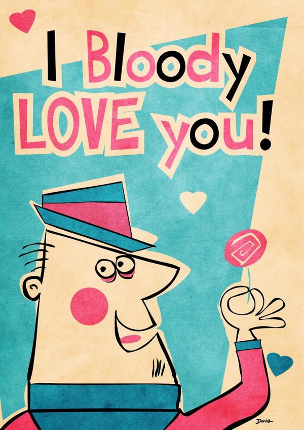 valentine love Valentines Day Card 23725 created by Daviz