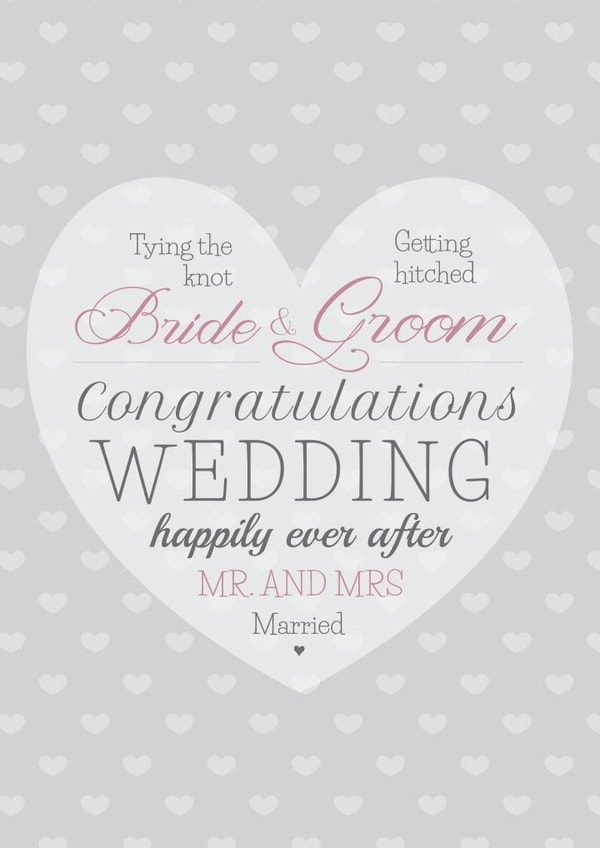 Heart shaped wedding card created by Pippa Race