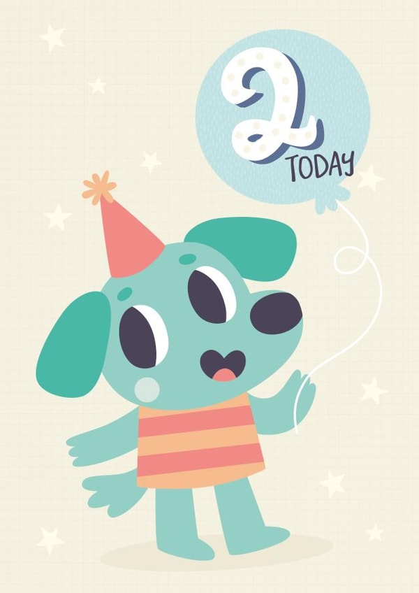 2 birthday Birthday Card 1840 created by Claire Stamper