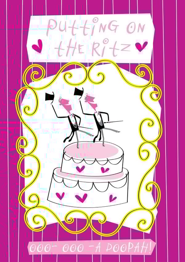 wedding celebration Engagement & Marriage Card 25260 created by John Haslam