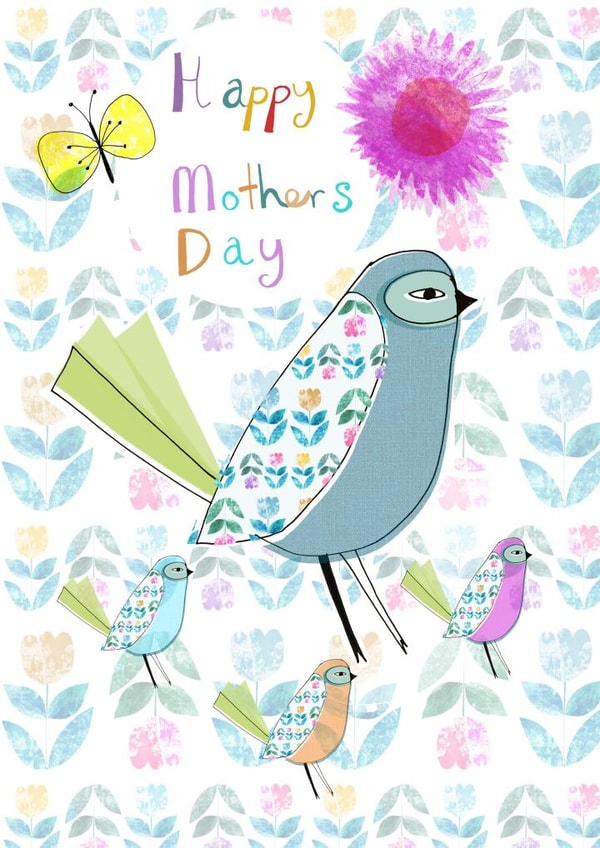 spring birds Mothers Day Card 24723 created by Susse Linton