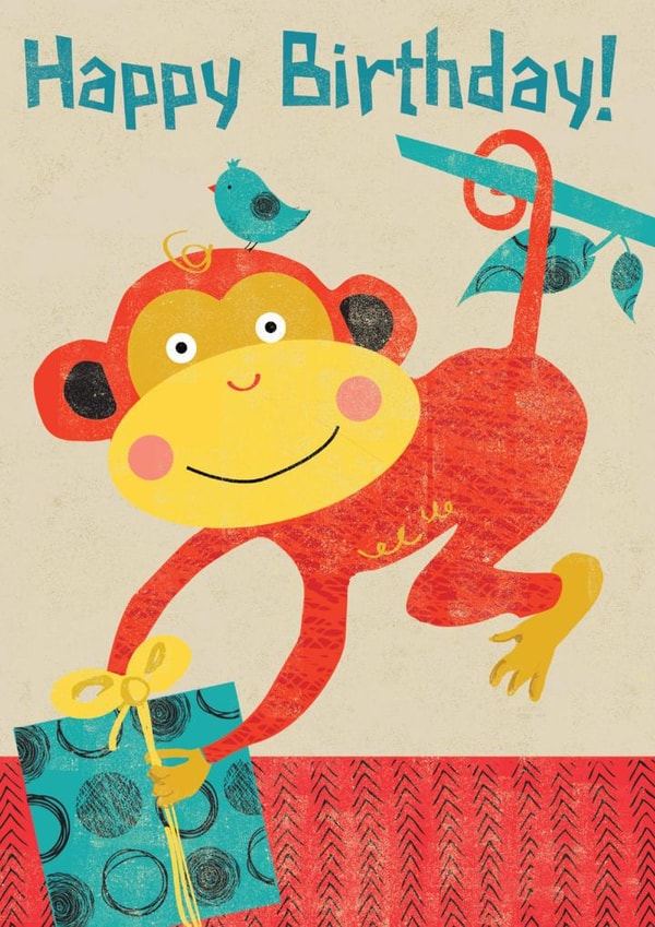 monkey birthday Birthday Card 2285 created by Rocket68