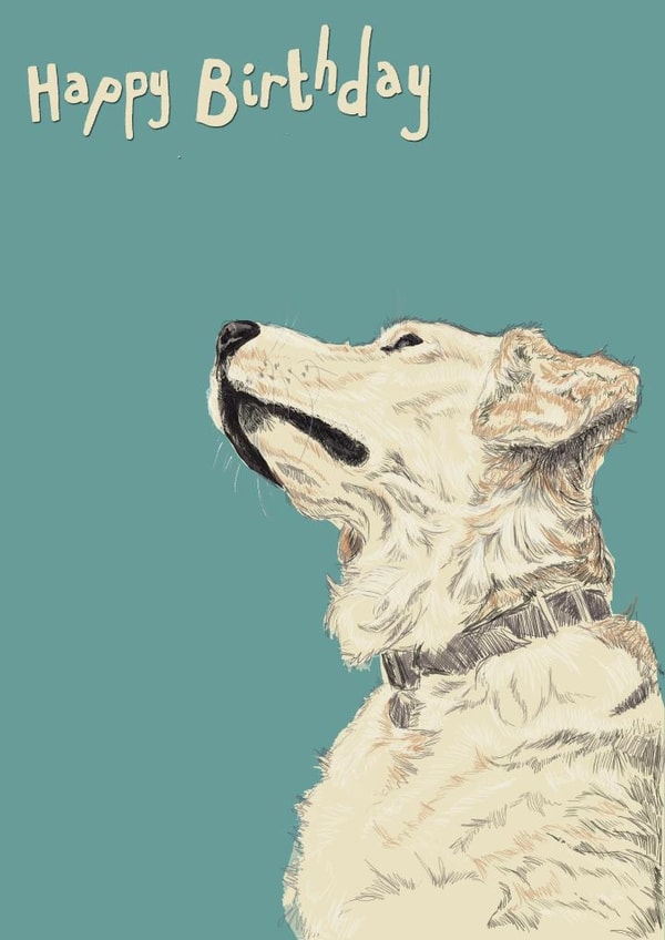 Happy Birthday Marvellous Golden Retriever created by Ryland Studios
