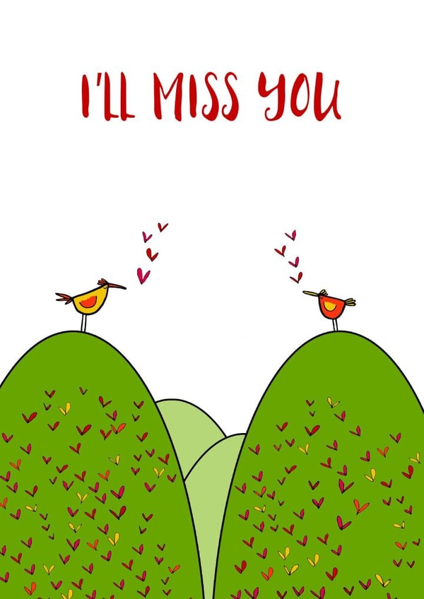 missyou justbecause Leaving Card 1660 created by Celia Hyland