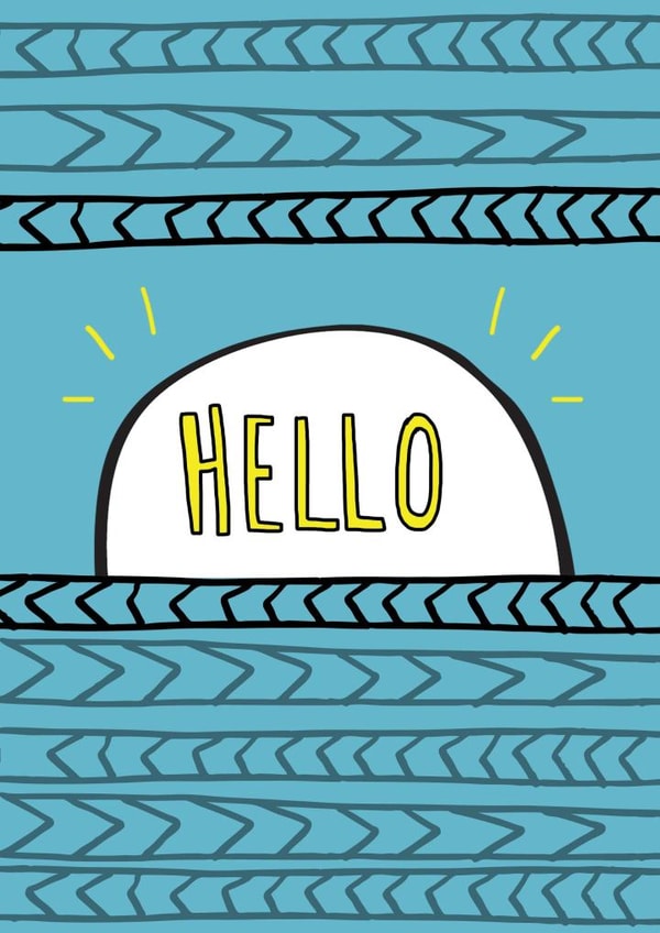 Hello Card created by Angela Chick
