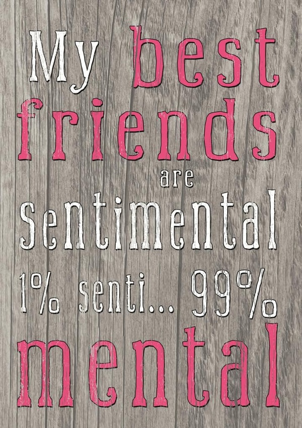 friends mental Humour Card 3090 created by JellynBean