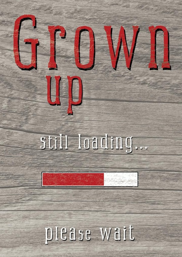 grownup funny Birthday Card 3093 created by JellynBean