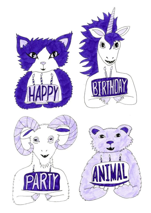 birthday cat Card 23253 created by Erika Rier