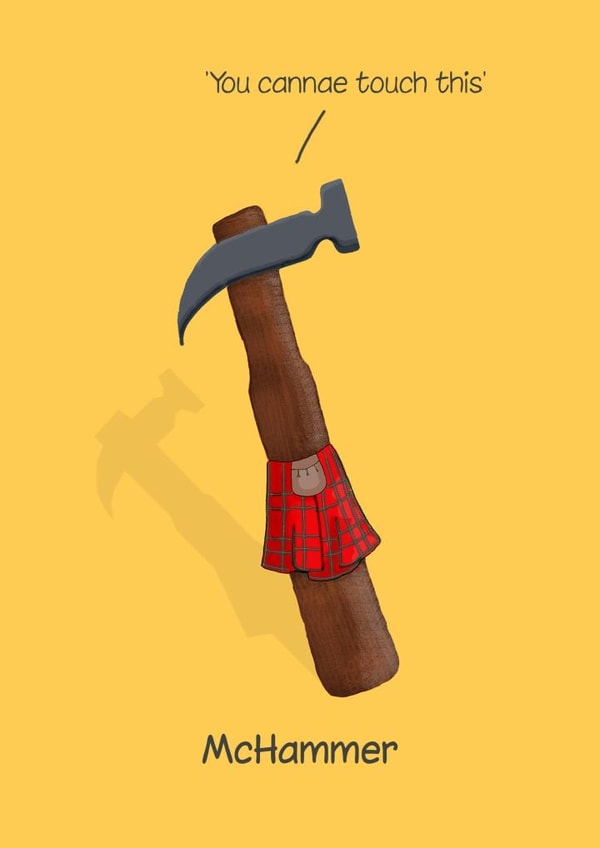 McHammer card created by Pottsy Prints