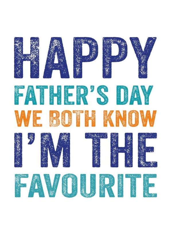 Your favourite Father's Day card created by Do You Punctuate?