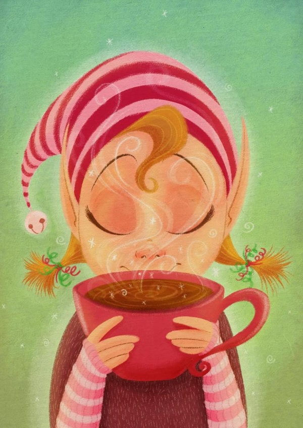 elf christmas Christmas Card 26205 created by Sarah Satrun