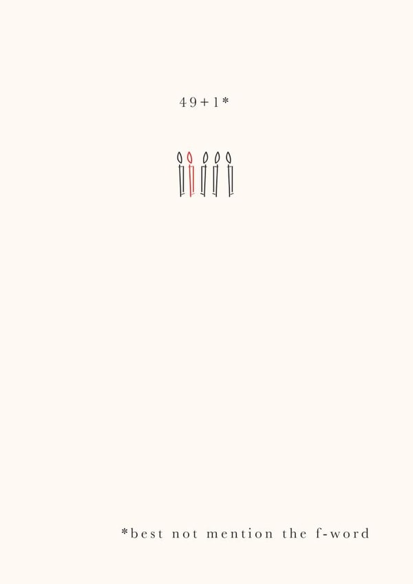 50 fifty Birthday Card 1376 created by Megan Claire