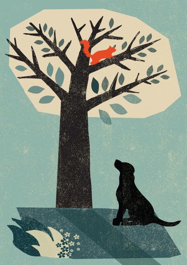 dog labrador Thinking of you Card 2294 created by Rocket68