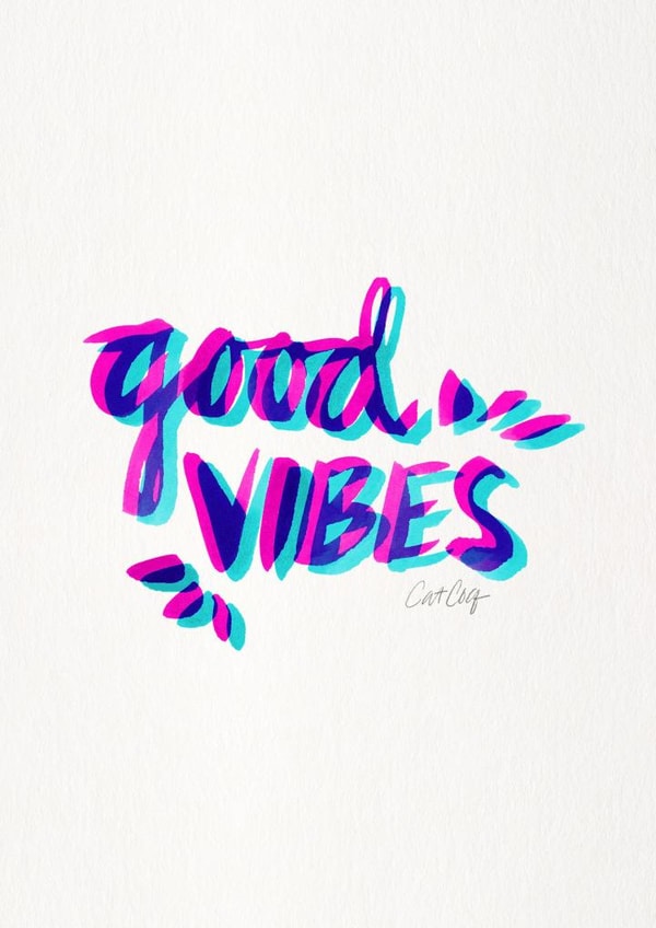 good vibes Just because Card 3625 created by Cat Coquillette