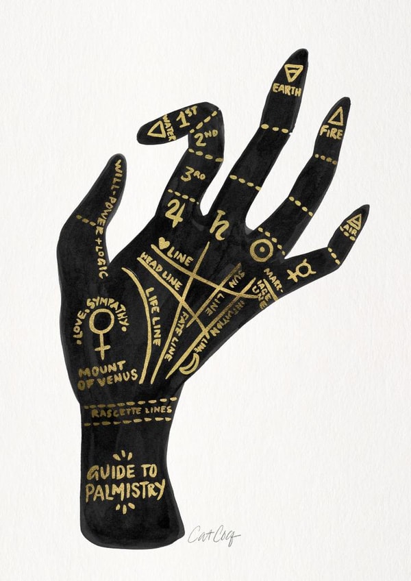 palmistry occult Just because... Card 3633 created by Cat Coquillette