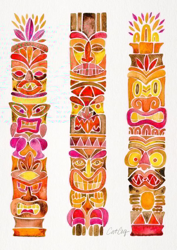 tiki totem Just because... Card 26244 created by Cat Coquillette