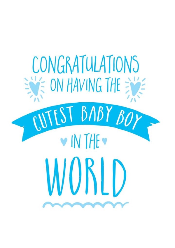 baby boy New Baby Card 3392 created by Ivorymint cards