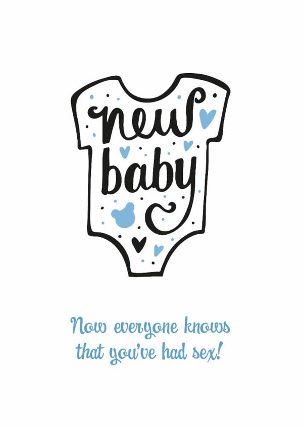Boy Blue New Baby Card 4060 created by Cookie Design
