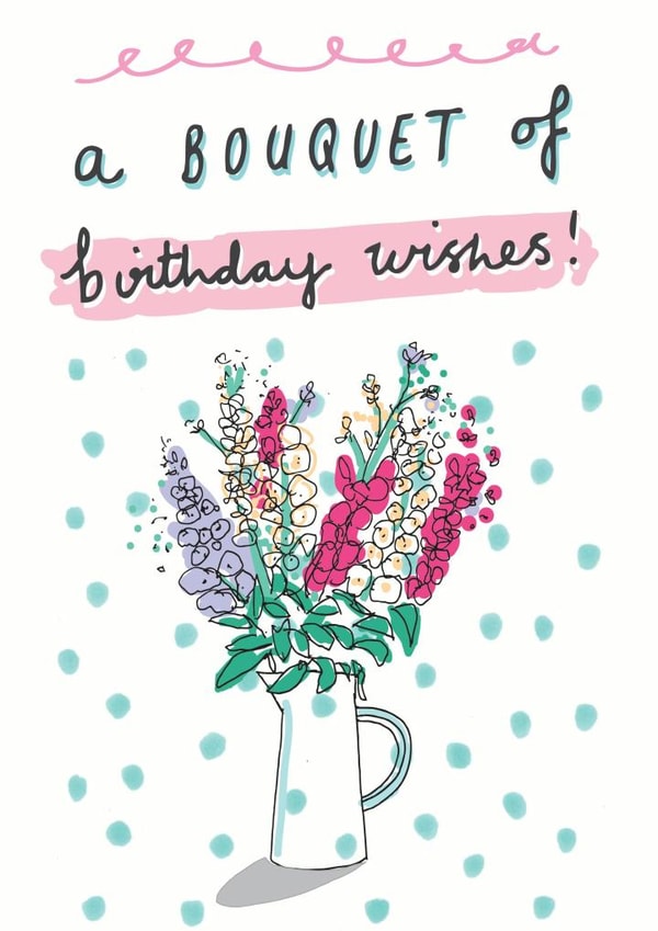 bouquet birthday Birthday Card 26580 created by Angie Browning