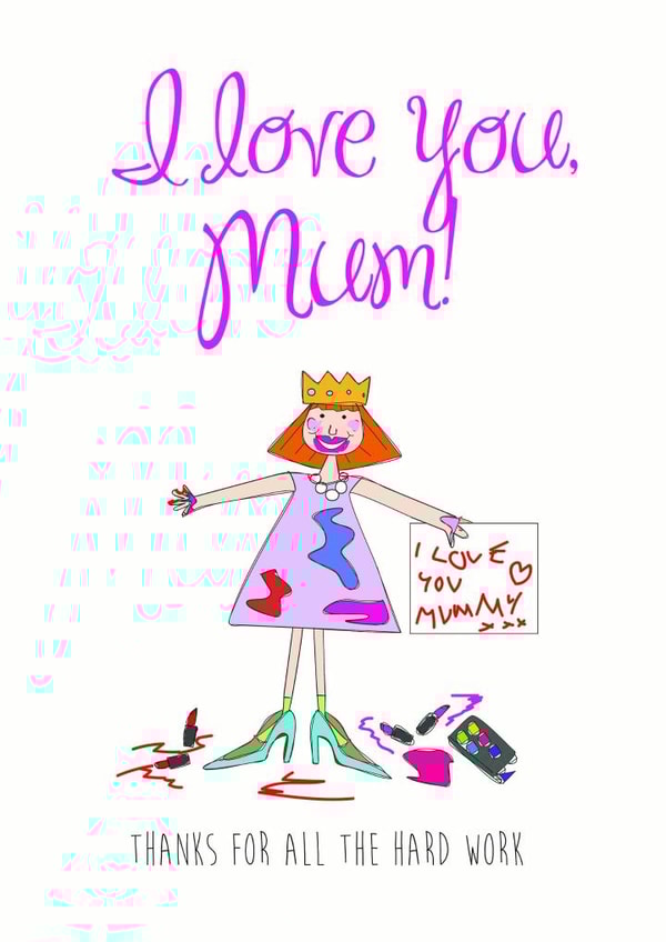 Love Mum Mothers Day Card 26578 created by Jane Smedley