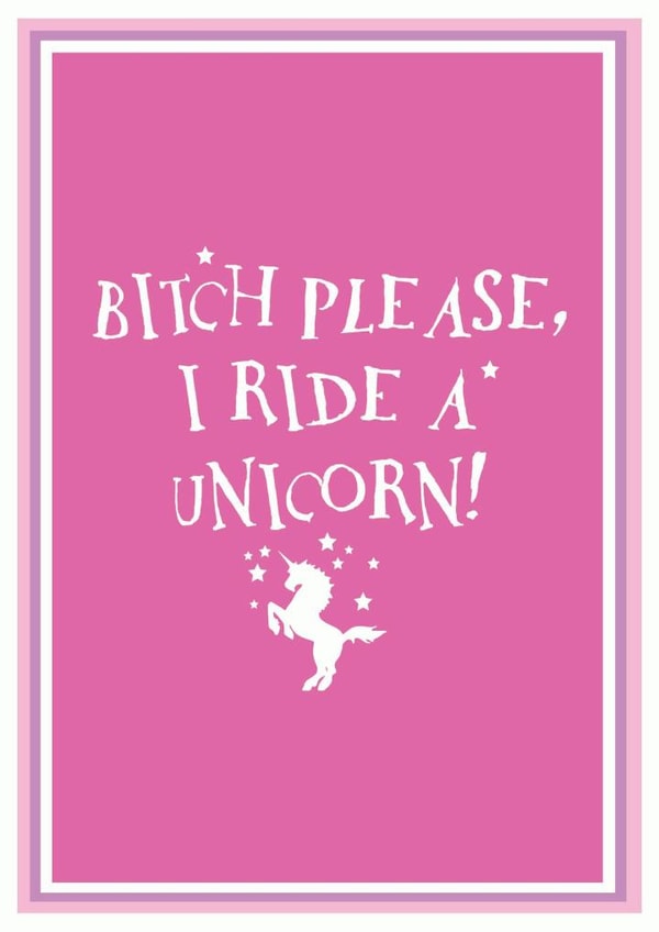 unicorn pink Just because... Card 26567 created by Tabitha's Imagination
