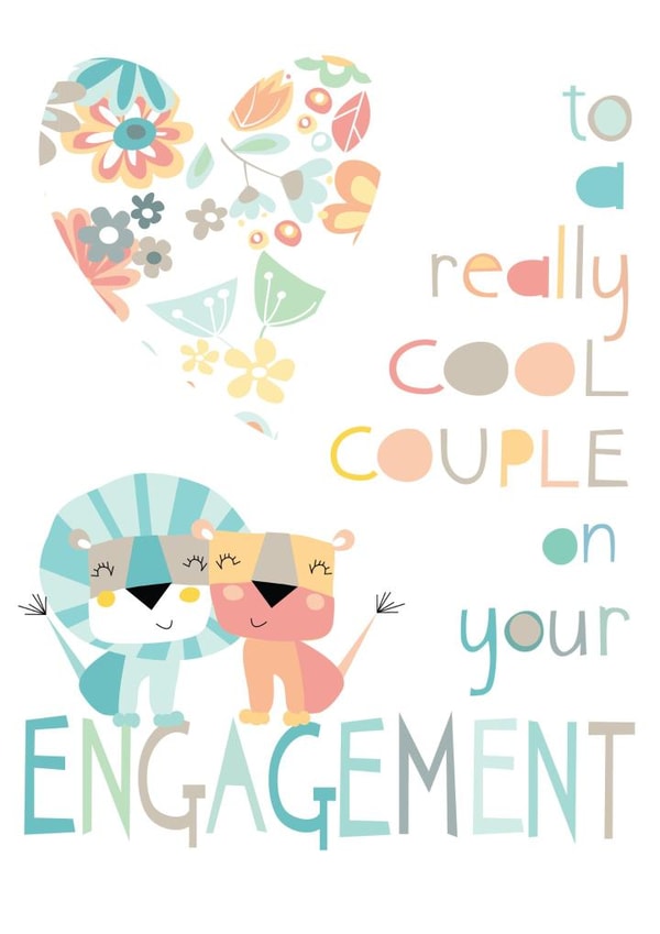 Lion and Lioness engagement created by Pink Pig
