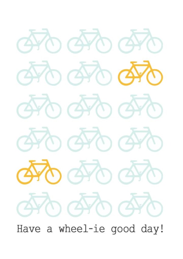 bike illustration Birthday Card 4782 created by PAP