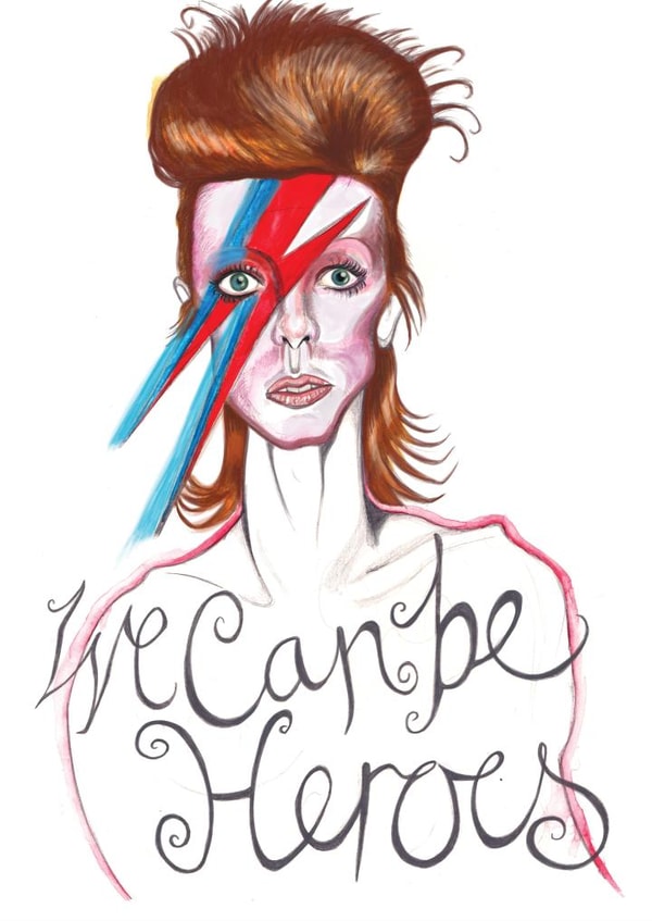 david bowie Just because... Card 27018 created by Curiously Arty