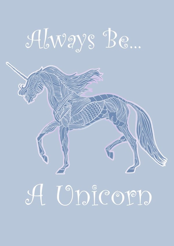 unicorn MALE Card 27019 created by Curiously Arty