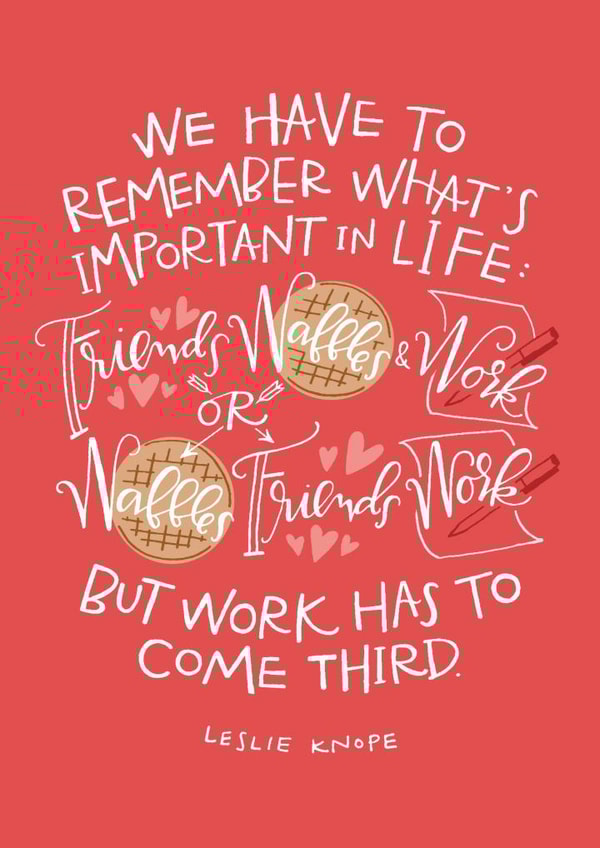 Leslie Knope New Job Card 4830 created by Jenny Mecher