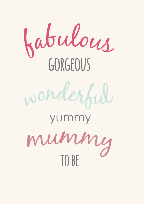 Pregnant Mum-to-be Pregnancy Card 4866 created by Ginger Ink Design