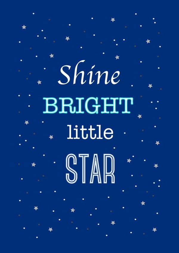 Star baby New Baby Card 27145 created by Lara Burrows