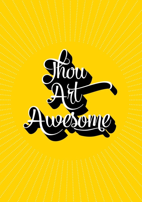 friendship awesome Just because Card 4374 created by TRICIA O