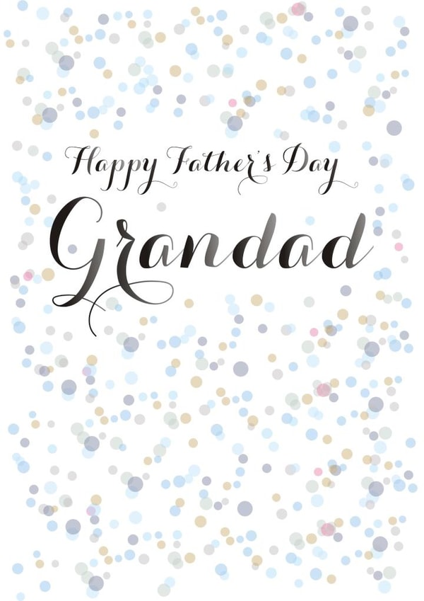 Classic Father's Day Card - Grandad - Confetti - Happy Father's Day Grandad created by Claire Giles