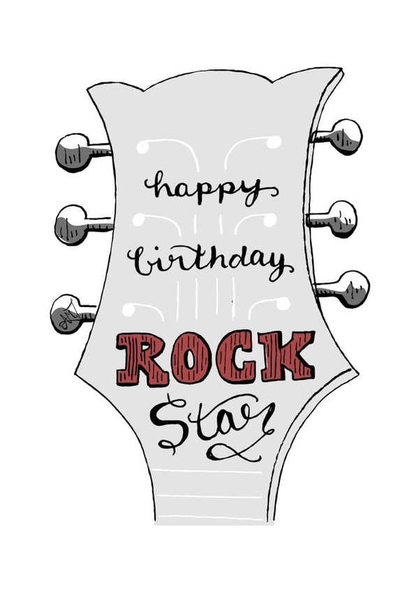 birthday guitar Birthday Card 22382 created by Ashley Taylor
