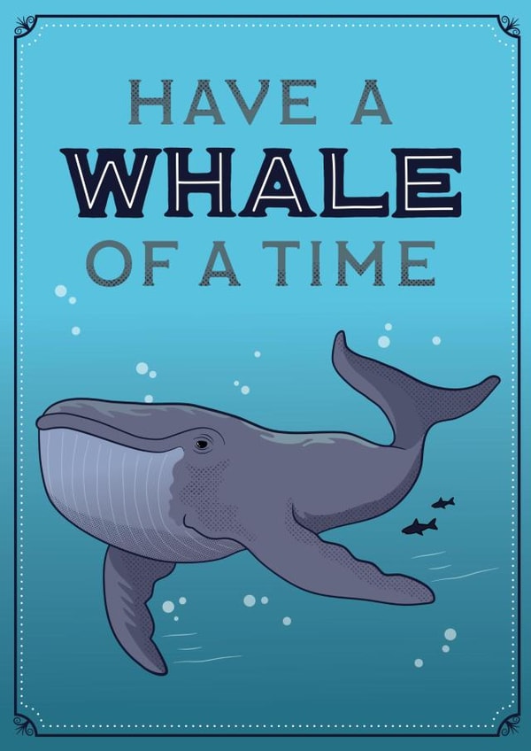Whale of a Time created by olliebrownillustration