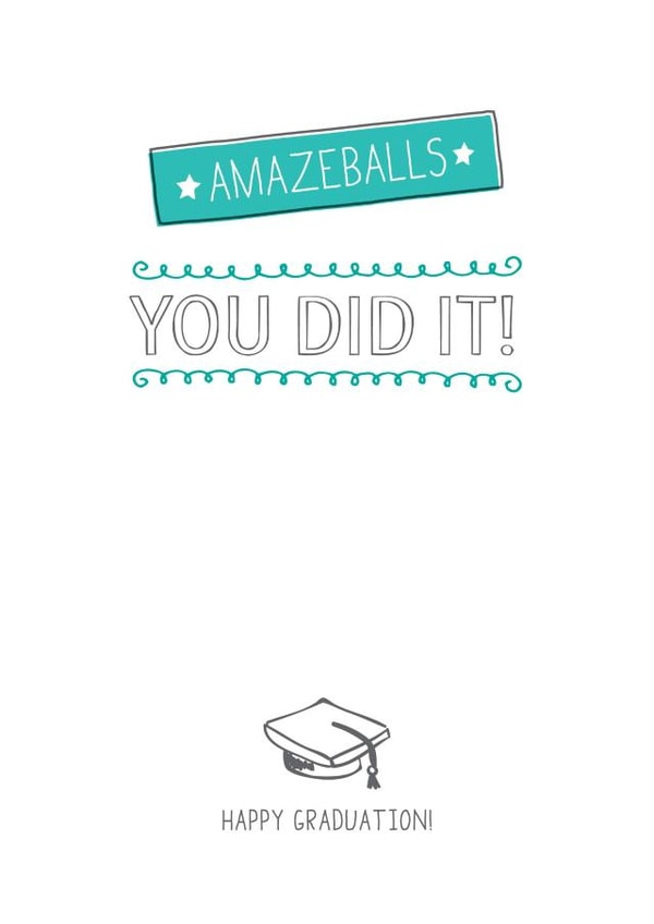 amazeballs you Exam Good Luck Card 4530 created by Prairie Chick Prints