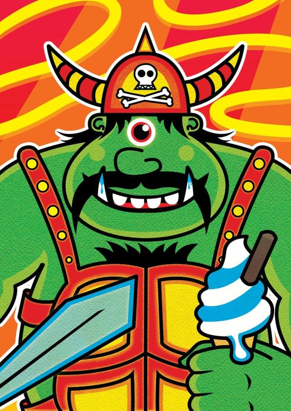 viking troll Birthday Card 27333 created by Manic Minotaur