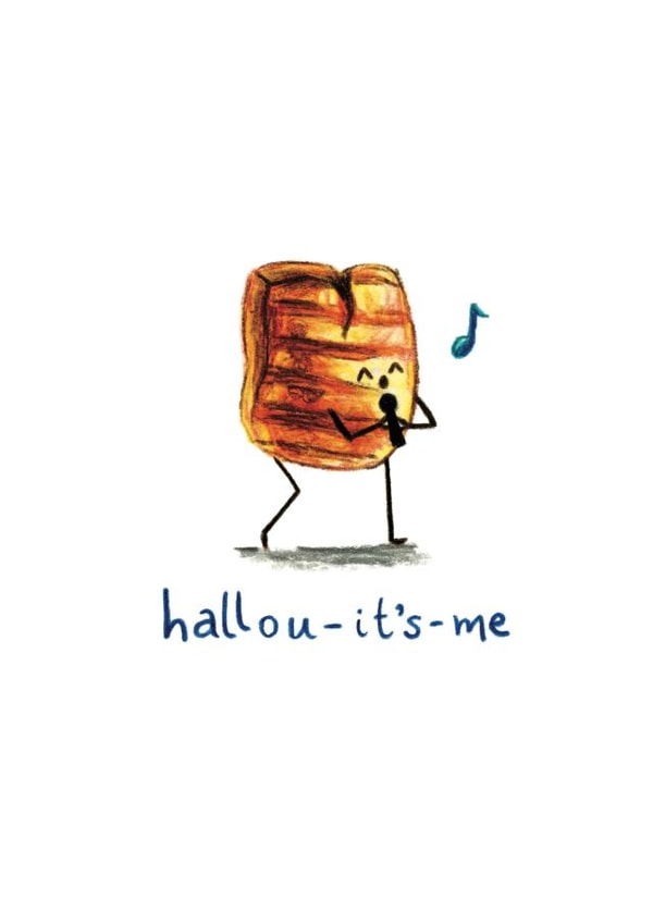 halloumi cheese Just because Card 4920 created by Odd Socks